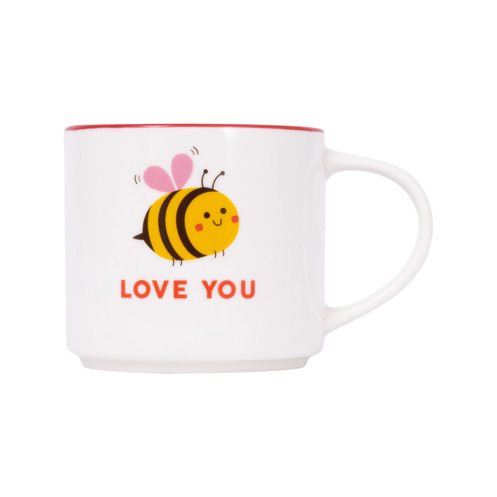 Valentine's Love You Bee Mug Set