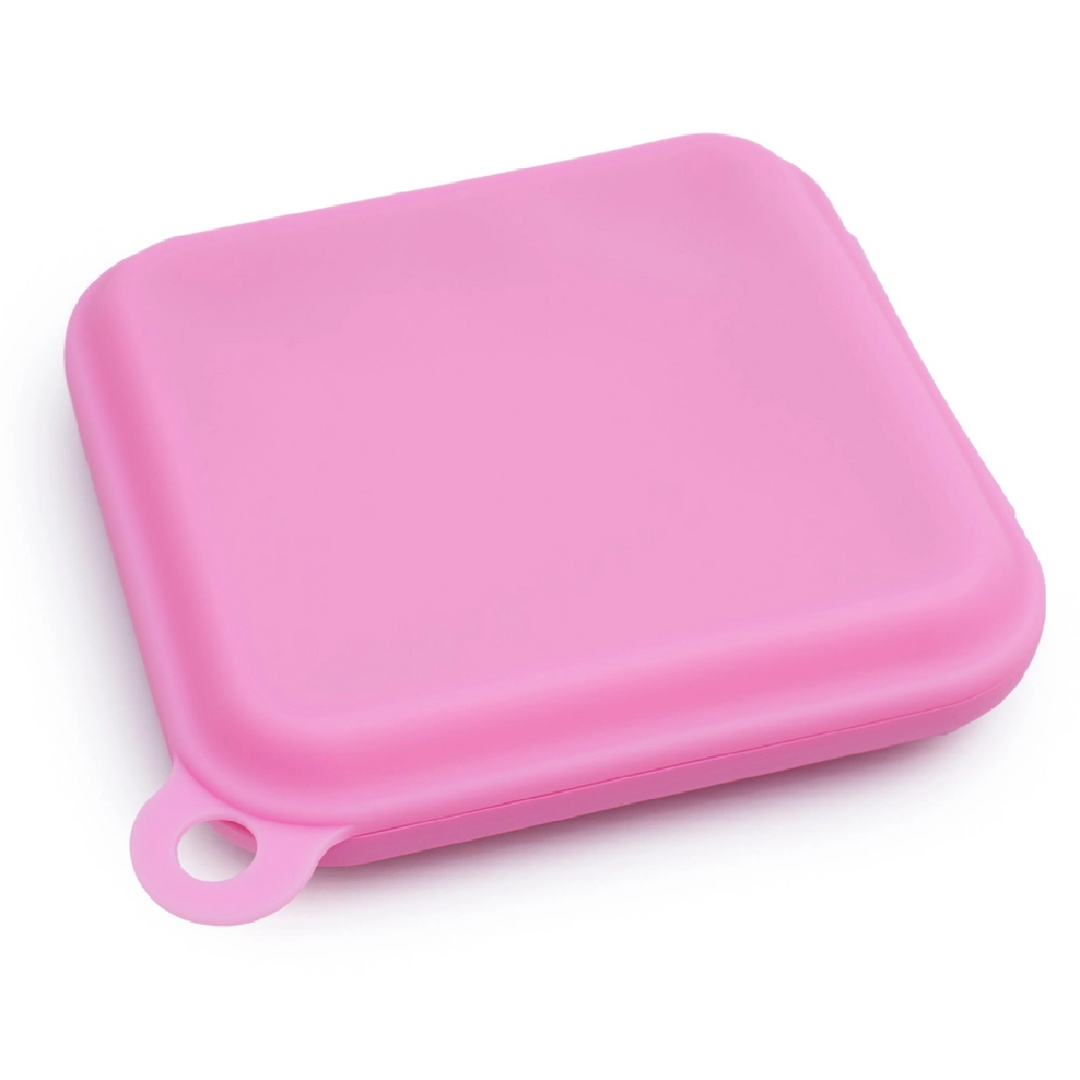 We Might Be Tiny Reusable Sandwich Pouchies - Fuchsia & Lemon