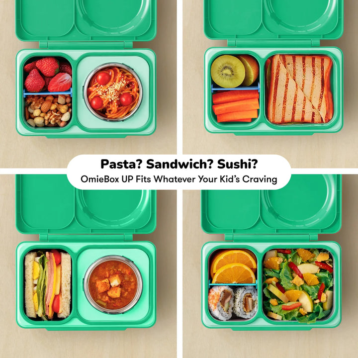 OmieBox UP Hot & Cold Lunch Box - Jade Green