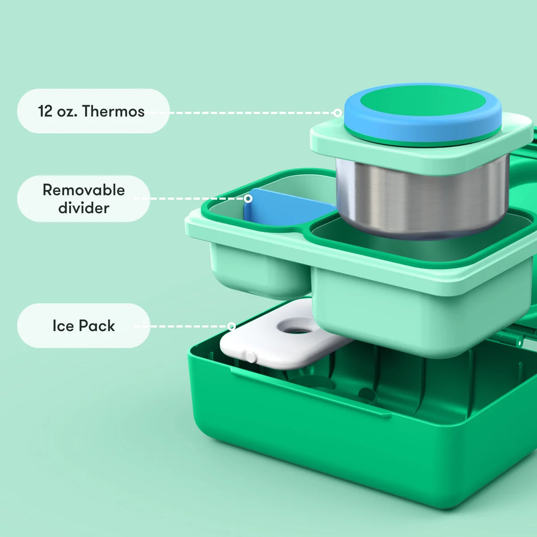 OmieBox UP Hot & Cold Lunch Box - Jade Green