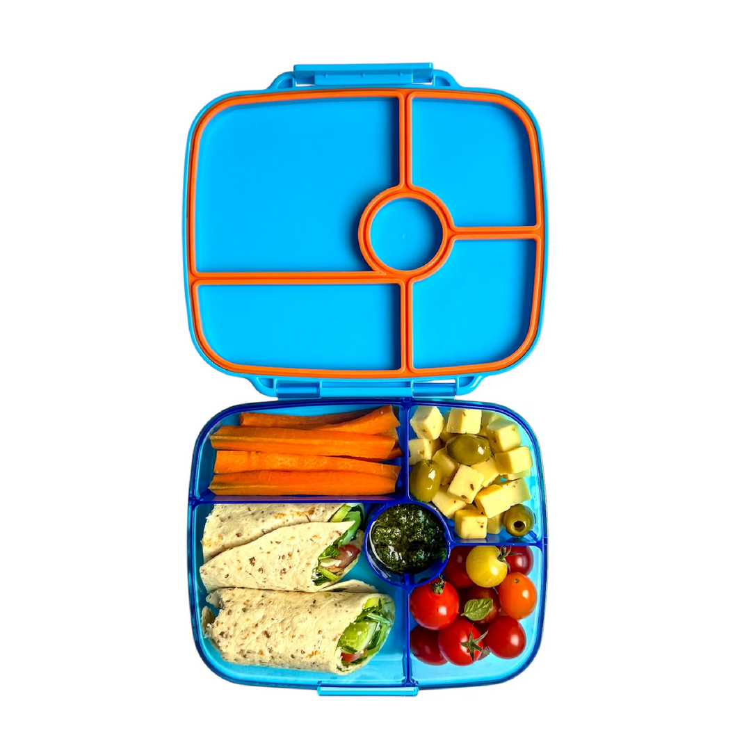 PRE-ORDER - Yumbox Go Bento Box - 5 Compartments - Miami Blue