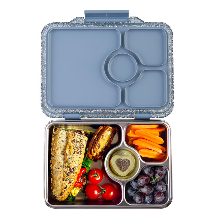 Yumbox Prêt Stainless Steel Bento Box - Paris Blue Glitter