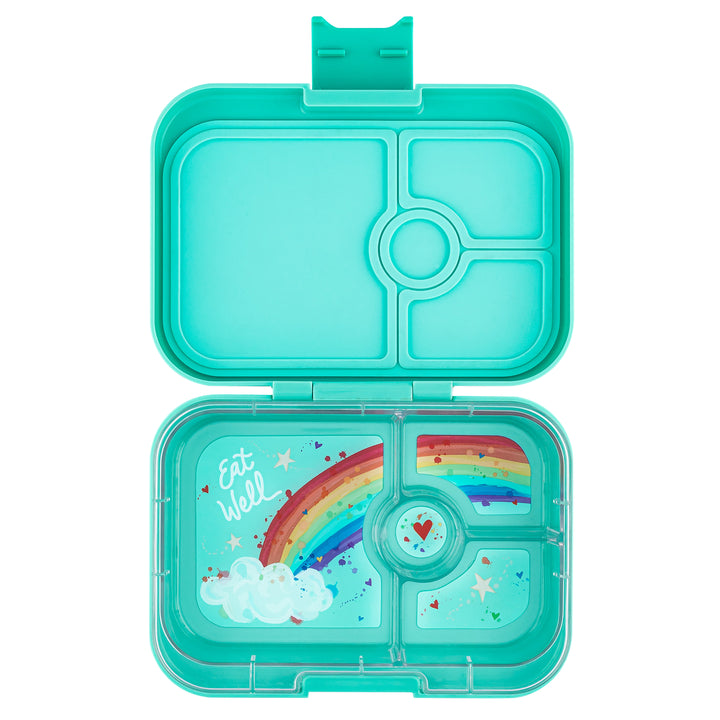 Yumbox Panino 4 Lunch Box - Miami Aqua - Rainbow