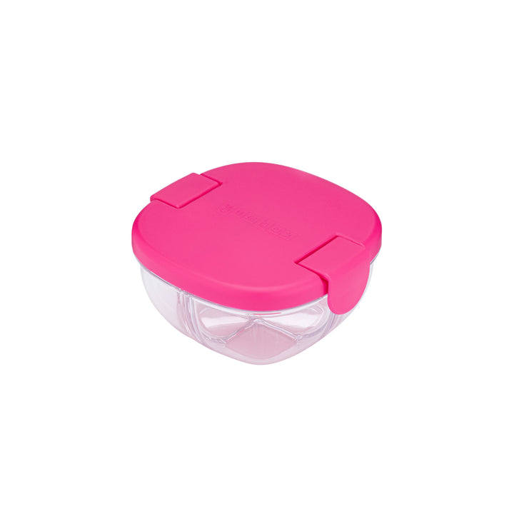 Yumbox 3 Compartment Snack Bowl - Raspberry Pink