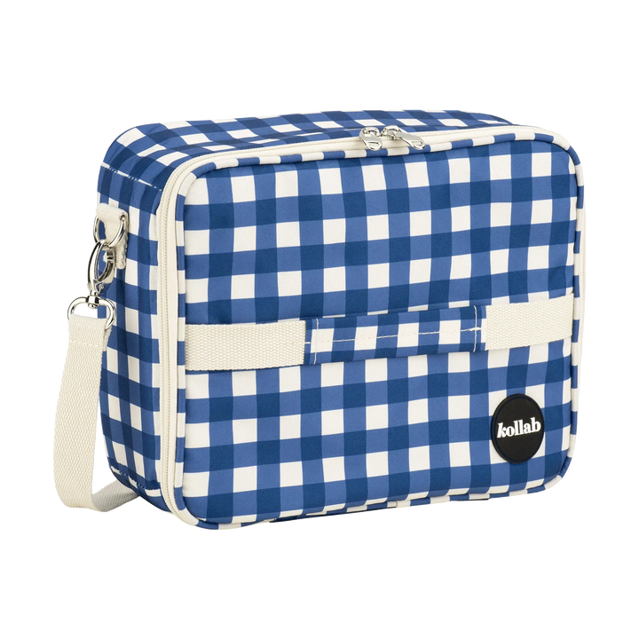 Kollab Insulated Bento Lunch Bag - Blue Check