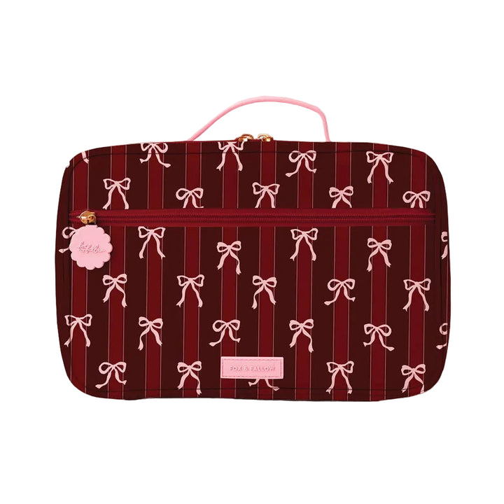 PRE-ORDER Fox & Fallow Insulated Lunch Bag - LARGE - Ruby Ribbon Stripe