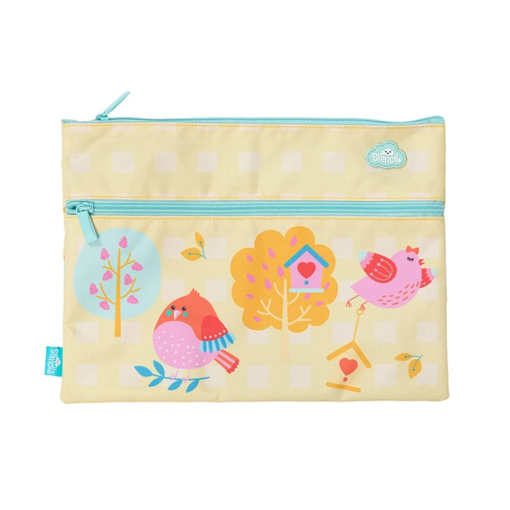 Spencil A4 Twin Zip Pencil Case - Tweets Tree House