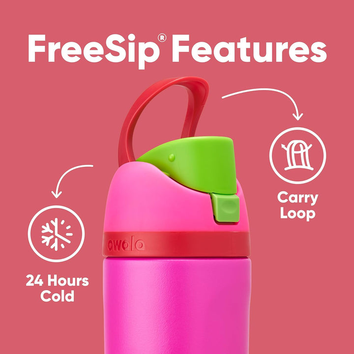 Owala Kids' Insulated FreeSip Drink Bottle - 475ml - All The Berries