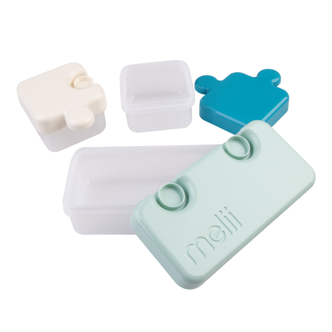Melii Puzzle Bento Box - Pink, Purple, Yellow