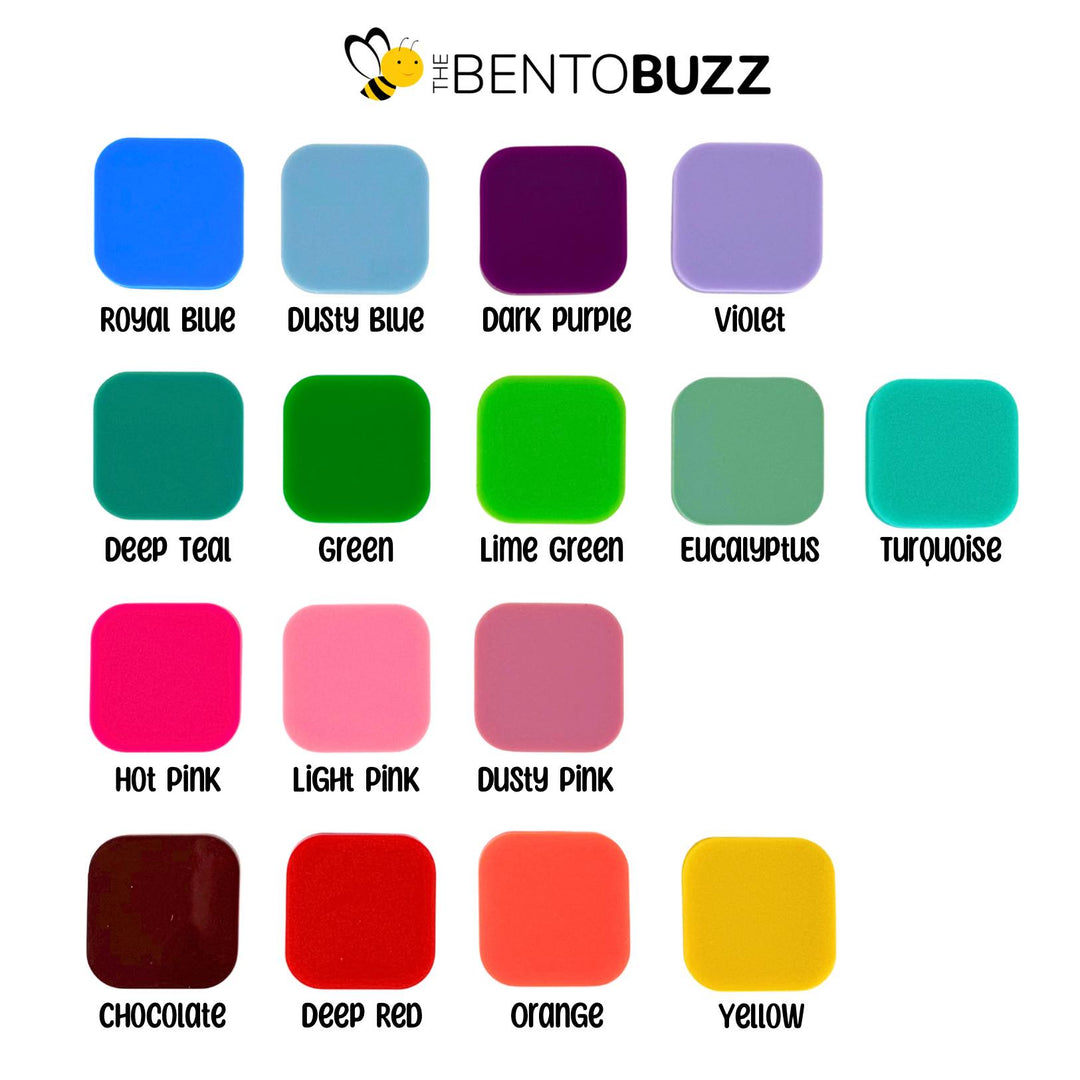 Personalised Name Acrylic Bag Tag - Set Of Two