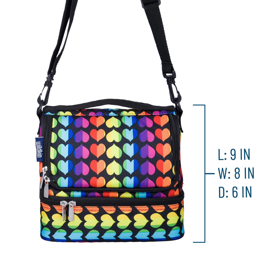 WIldkin Double Decker Lunch Bag - Rainbow Hearts