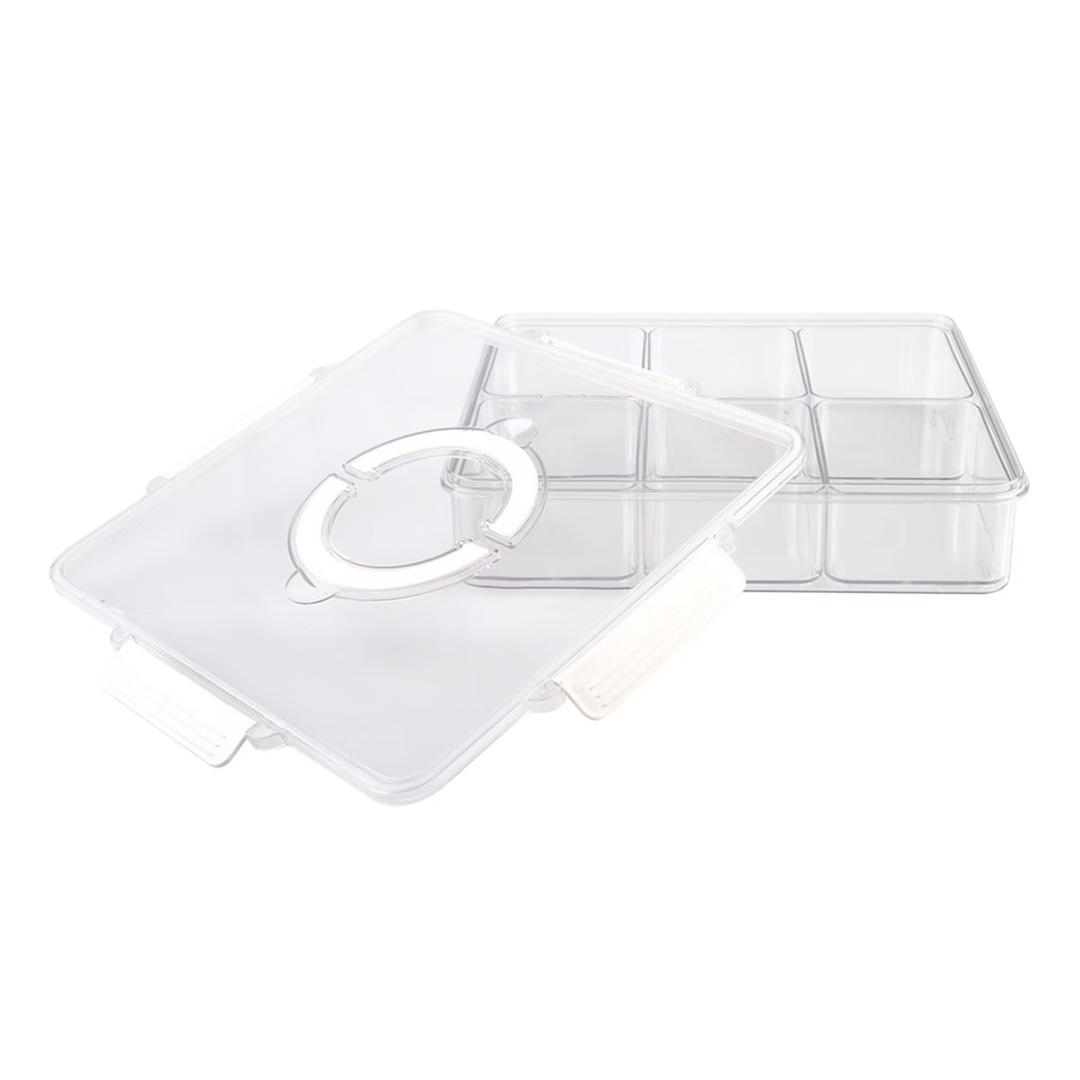 Alfresco Lane Square Grazing Box - 6 Compartments