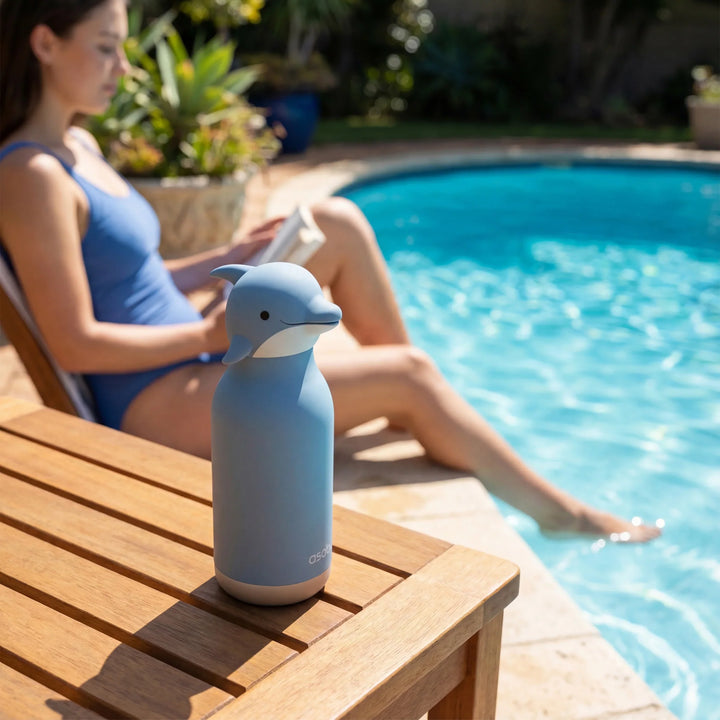 Asobu 460ml Insulated Bestie Bottle - Dolphin