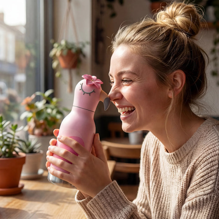 Asobu 460ml Insulated Bestie Bottle - Flamingo