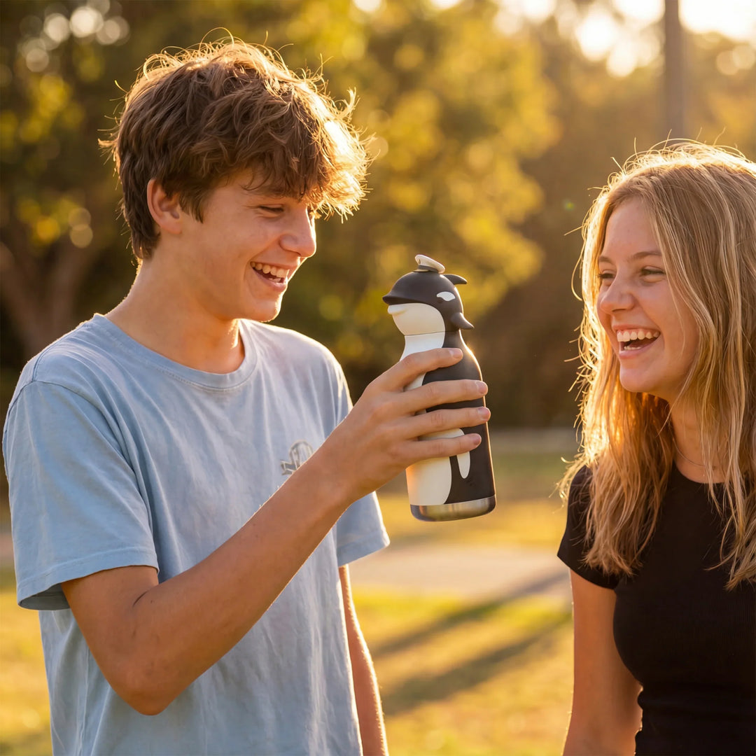 Asobu 460ml Insulated Bestie Bottle - Whale
