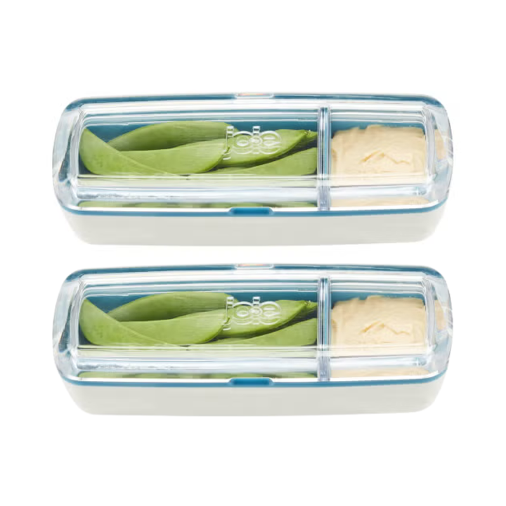 Joie Lunch Snack & Dip - Blue/Clear - 2 Pack