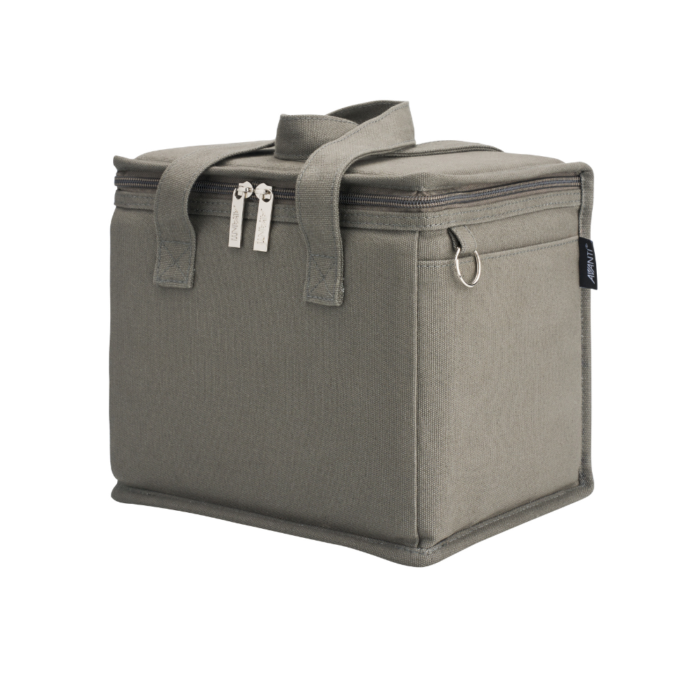 Avanti Insulated Canvas Lunch Bag - Charcoal