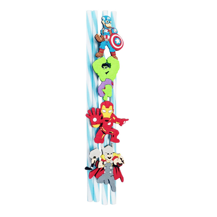 Avengers Reusable Straws - 4 Pack