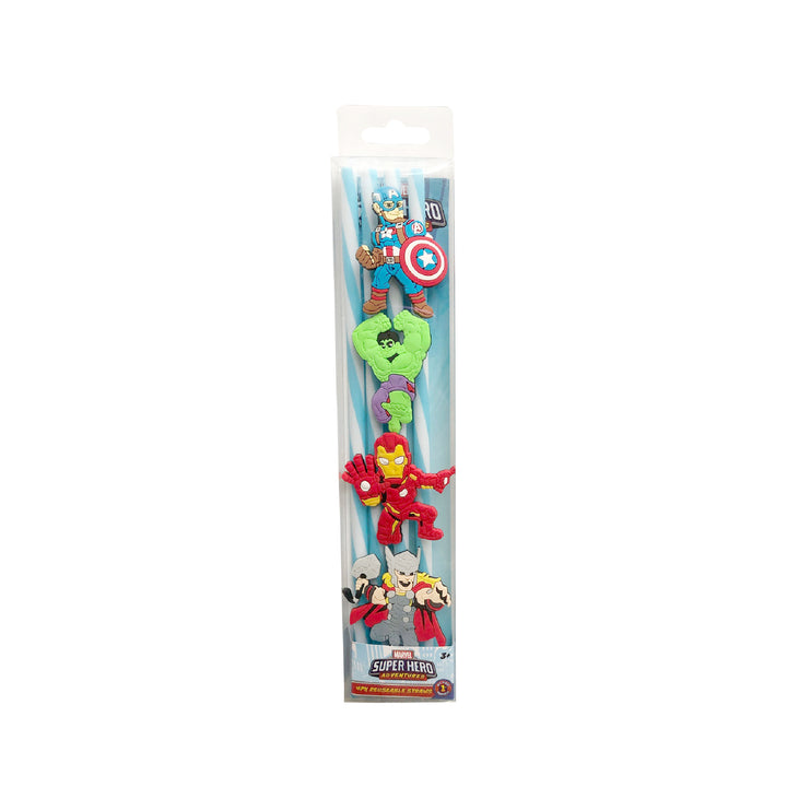 Avengers Reusable Straws - 4 Pack