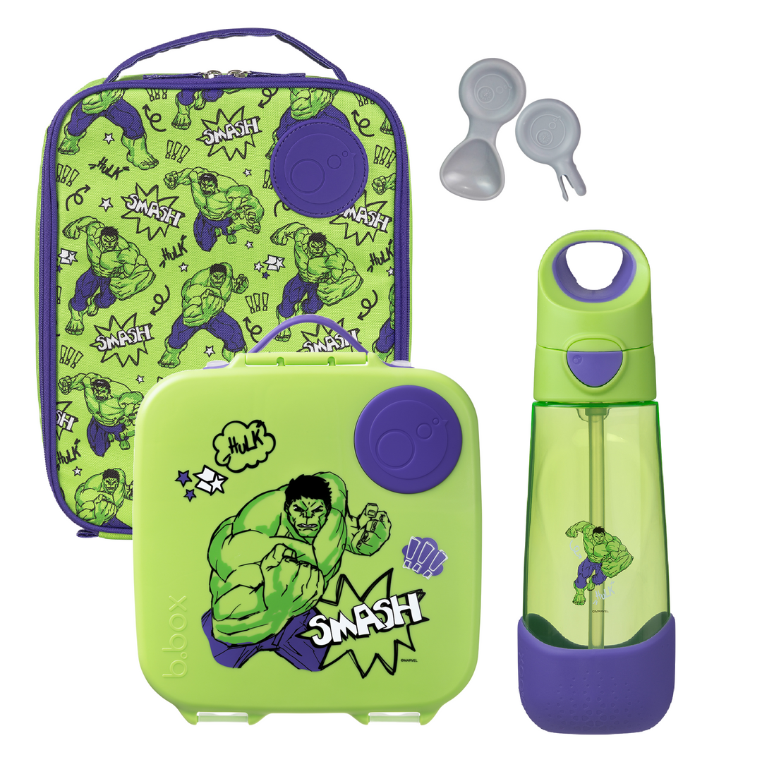 b.box Bento Lunch Box & Bottle Bundle - Hulk