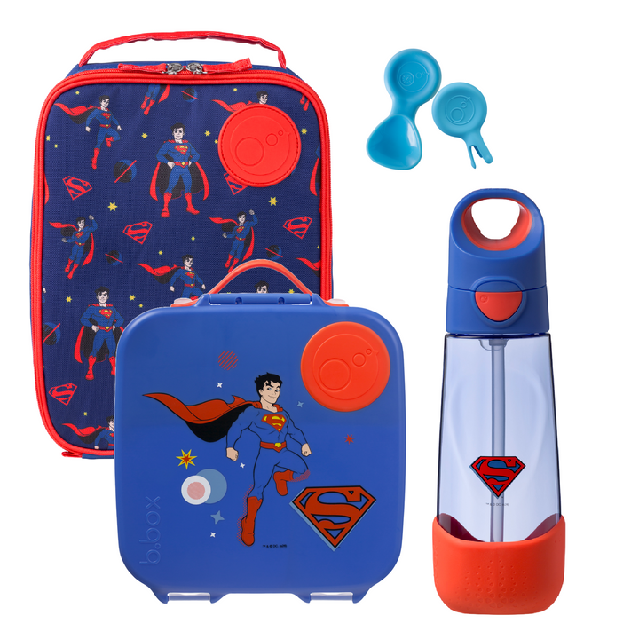 b.box Bento Lunch Box & Bottle Bundle - Superman