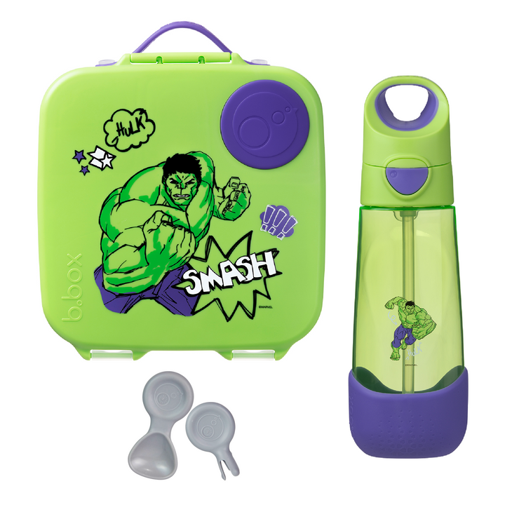 b.box Large Lunch Box & Bottle Bundle - Hulk