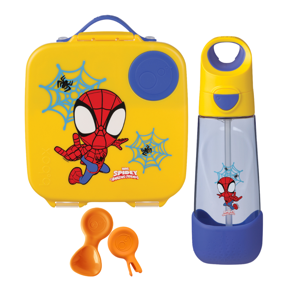 b.box Large Lunch Box & Bottle Bundle - Spidey