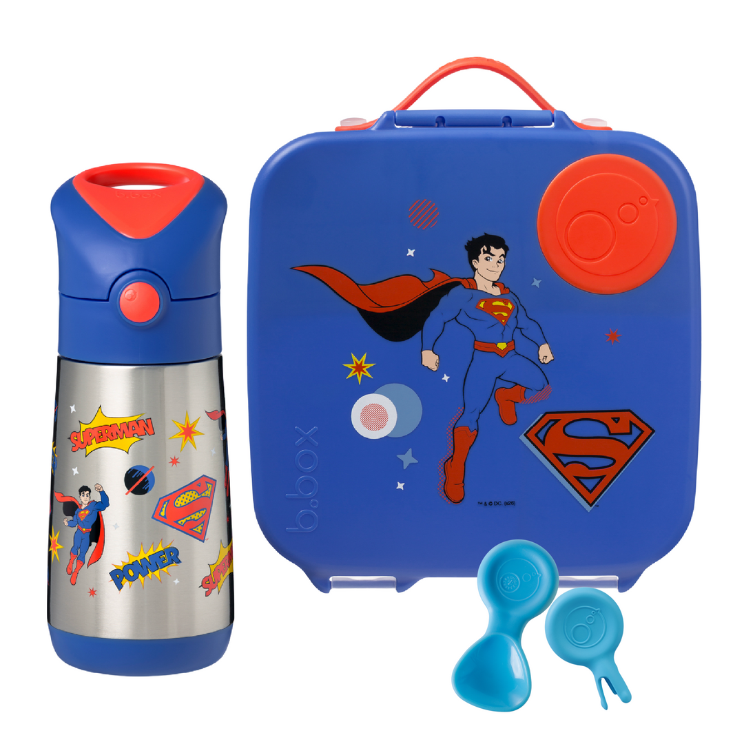 b.box Large Lunch Box & Bottle Bundle - Superman
