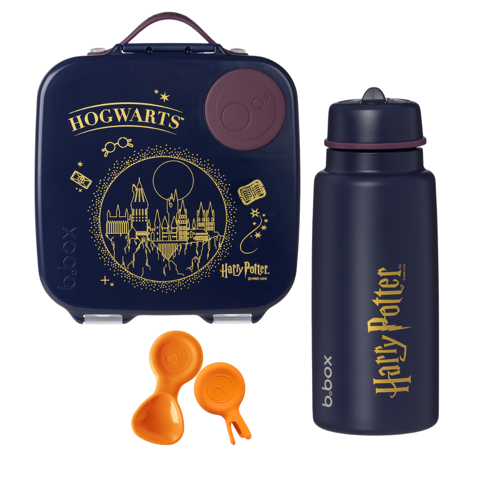 b.box Large Lunch Box & Flip Top Bottle Bundle - Harry Potter