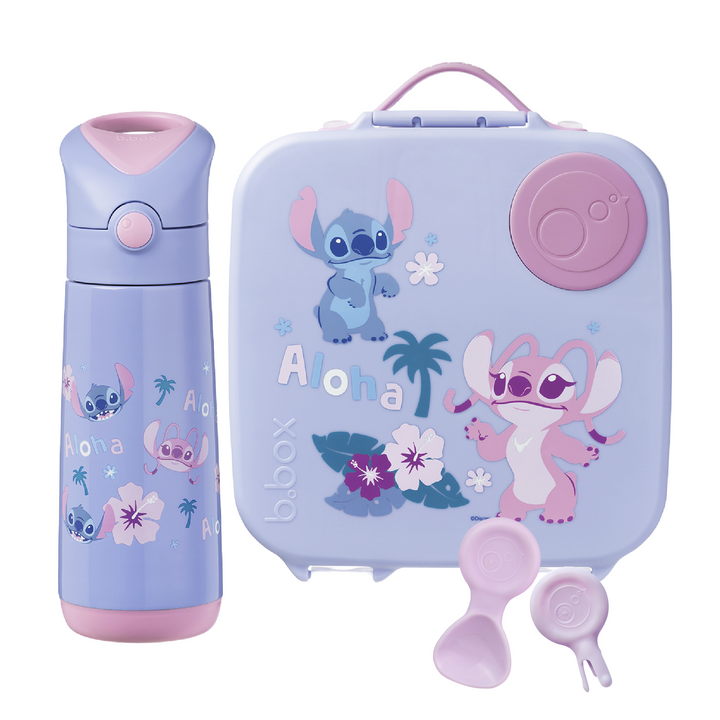 b.box Large Lunch Box & Large Bottle Bundle - Stitch