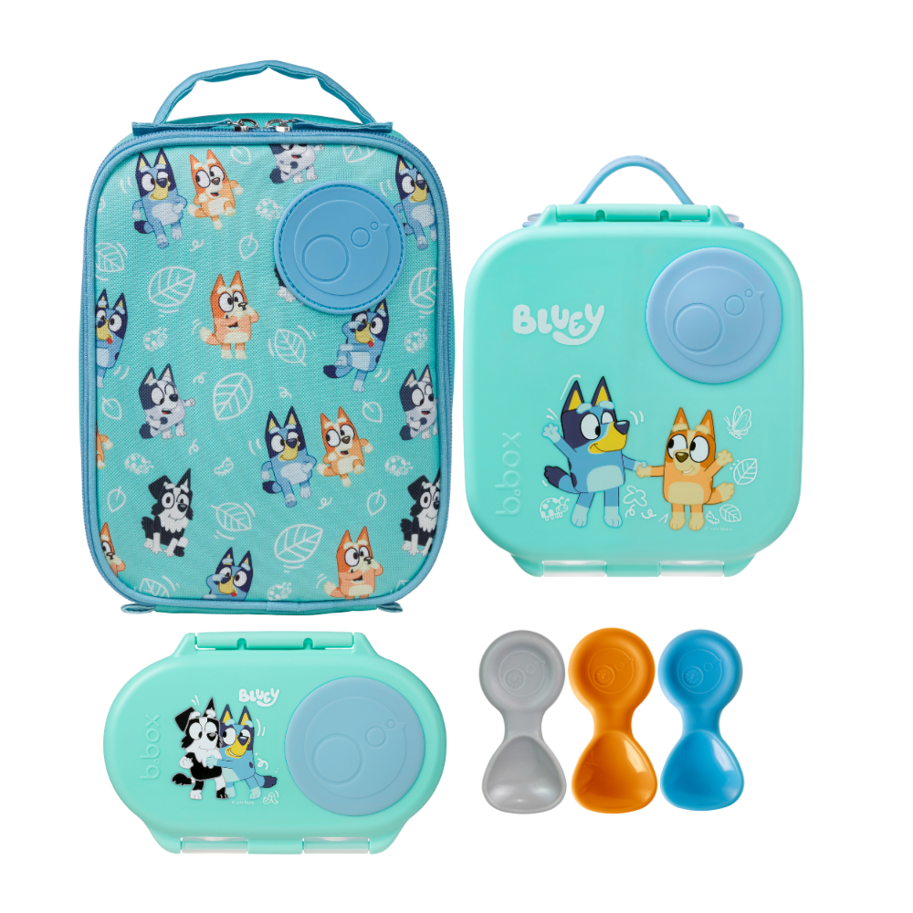 b.box Mini Lunch Box Bundle - Playtime Bluey
