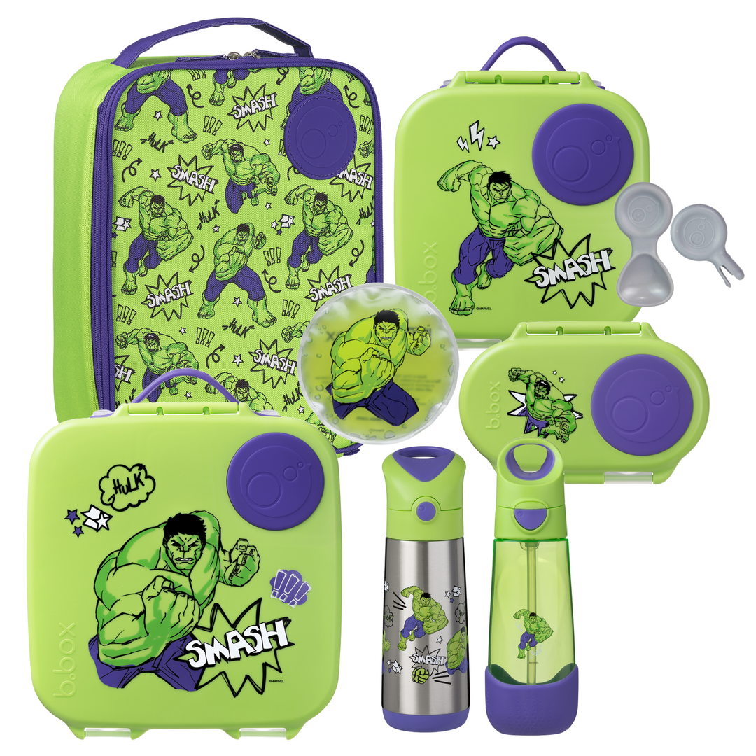 b.box Ultimate Bento Lunch Box Bundle - Hulk