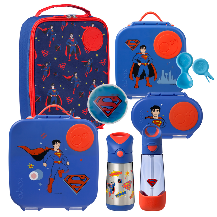 b.box Ultimate Bento Lunch Box Bundle - Superman