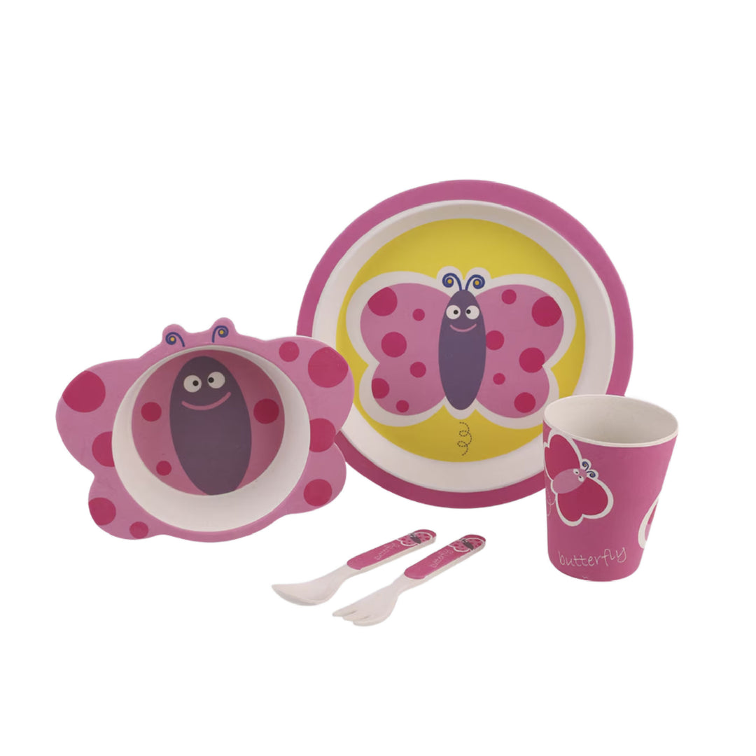 Bamboo 5pc Dinner Set - Butterfly