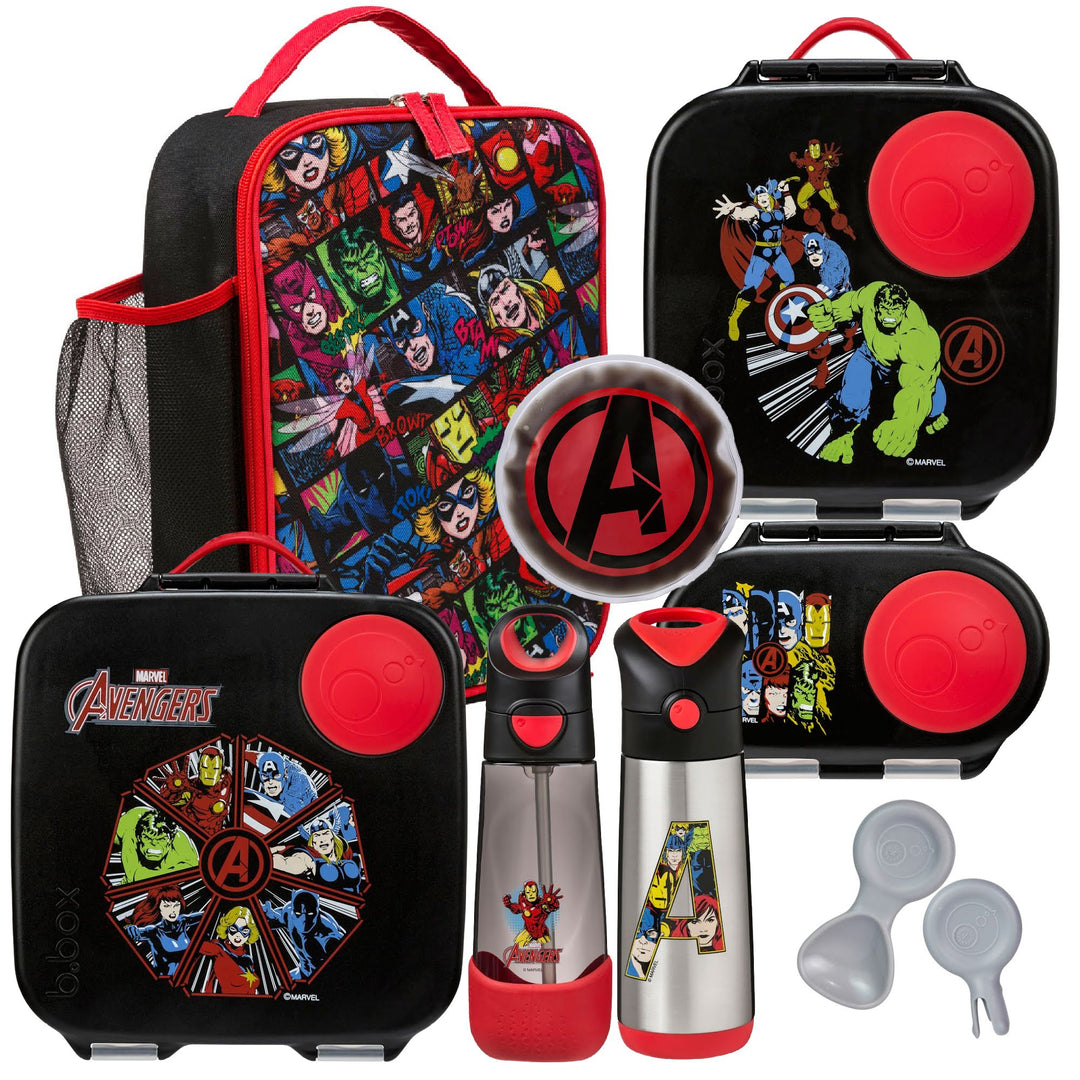 b.box Ultimate Bento Lunch Box Bundle - Avengers