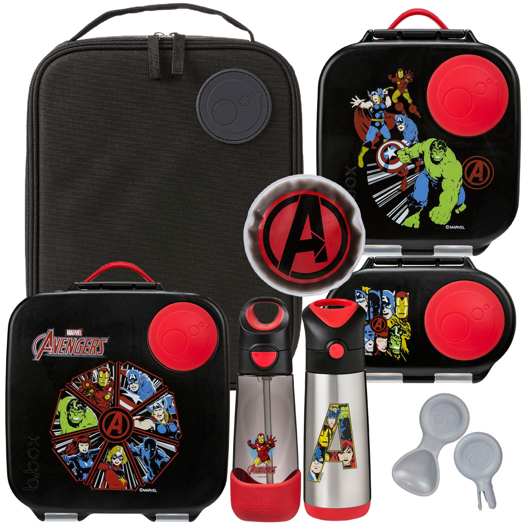 b.box Ultimate Bento Lunch Box Bundle - Avengers
