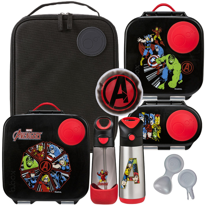 b.box Ultimate Bento Lunch Box Bundle - Avengers