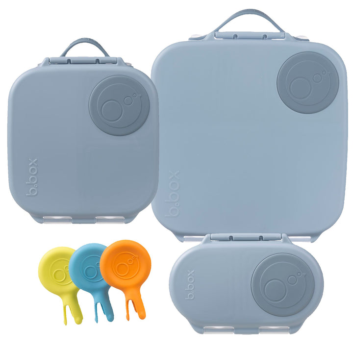 b.box Bento Large & Mini Lunch Box & Snack Box Bundle - Chill Out