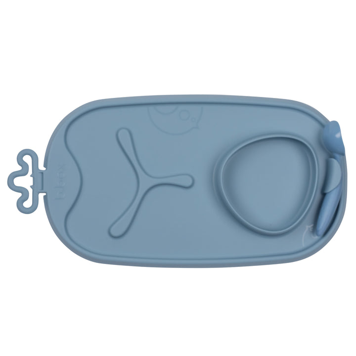 b.box Roll & Go Mealtime Mat - Lullaby Ocean Blue