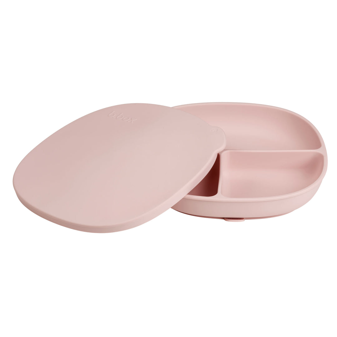 b.box Silicone Plate & Lid - Blush