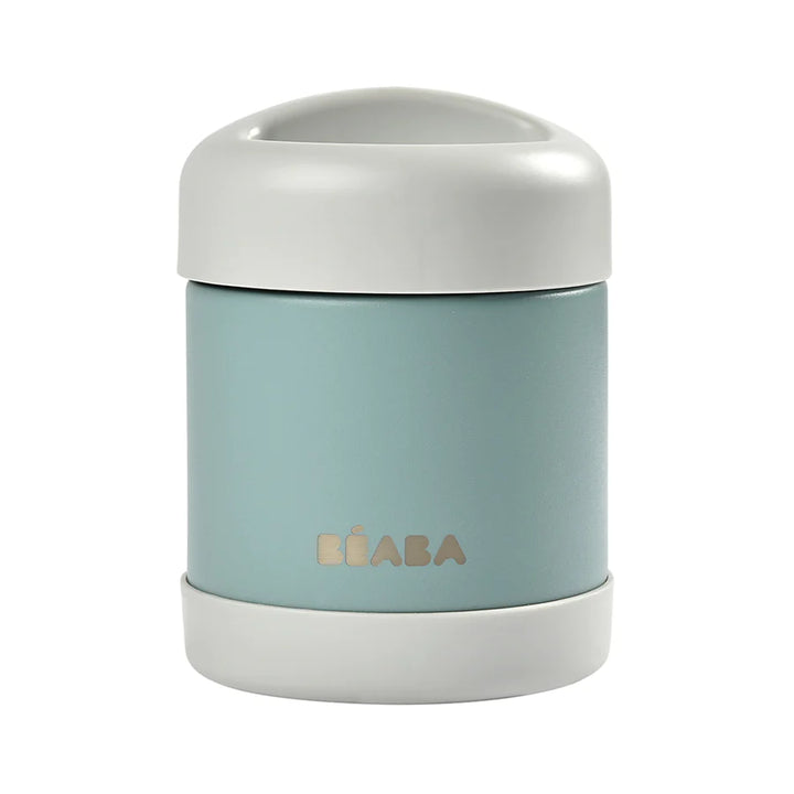 Beaba Insulated Food Jar 300ml - Light Mist/Eucalyptus Green