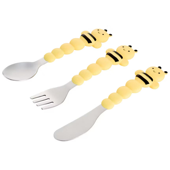 Melii Stainless Steel Cutlery Set in Case - Bee