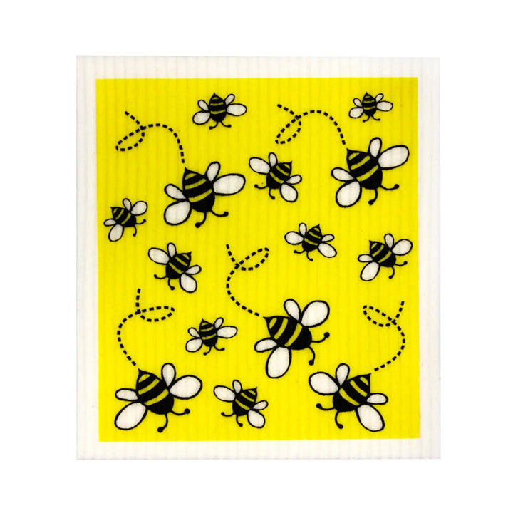 Compostable Sponge Dishcloth - Bees