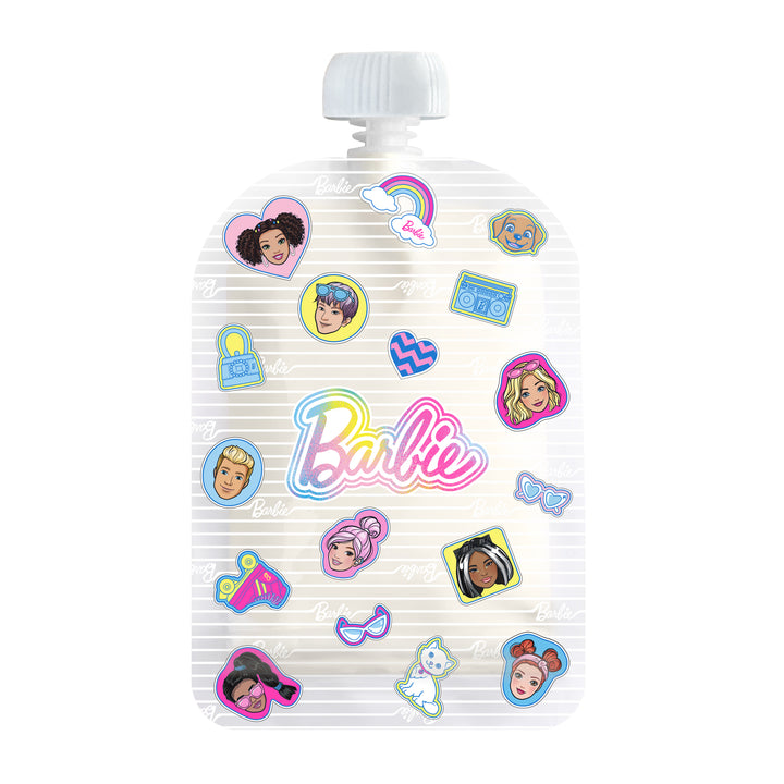 Sinchies 150ml Reusable Food Pouch - 10 Pack - Barbie Team Barbie