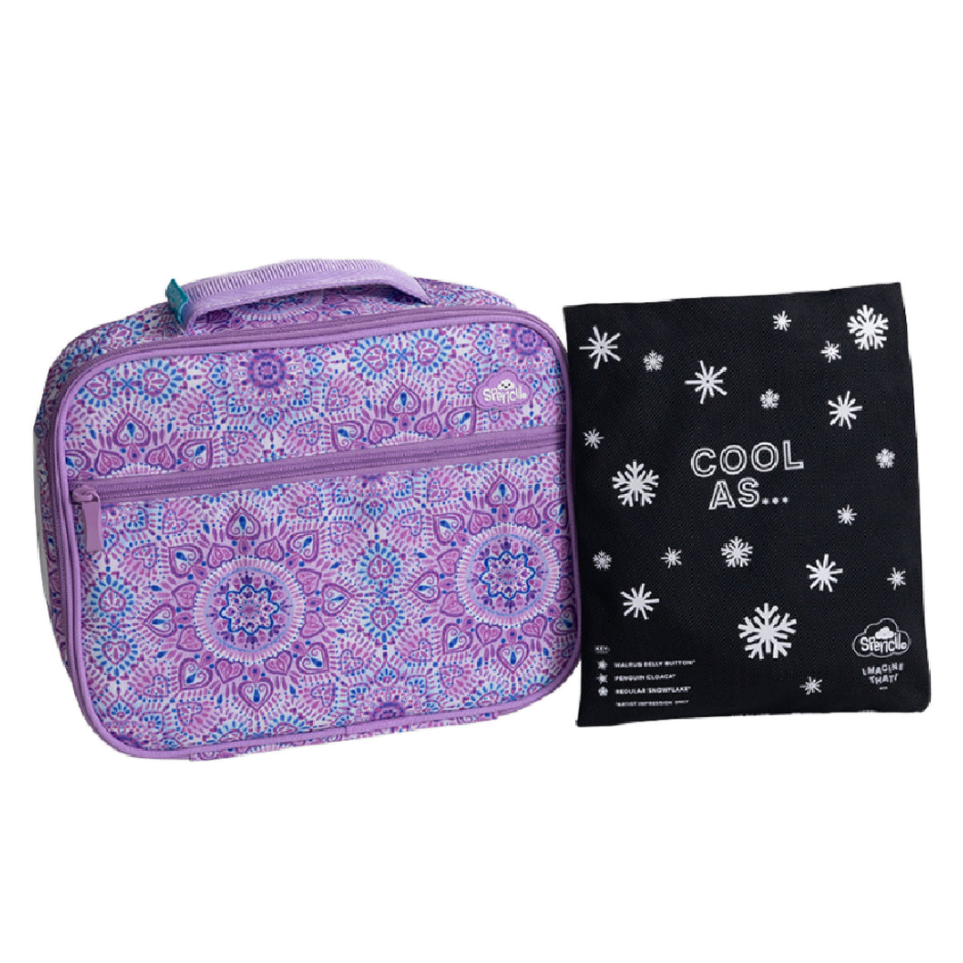 Spencil BIG Cooler Lunch Bag + Chill Pack - Sweet Hearts