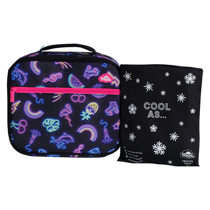 Spencil BIG Cooler Lunch Bag + Chill Pack - Neon Party