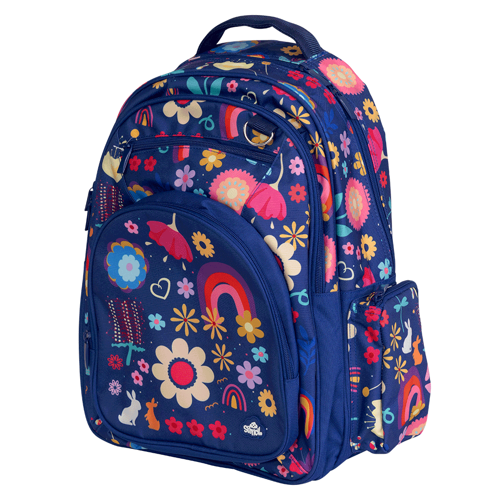 Spencil Big Kids Backpack - Flower Power