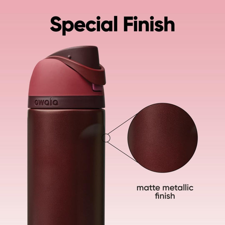 Owala Insulated FreeSip Drink Bottle - 710ml - Black Cherry