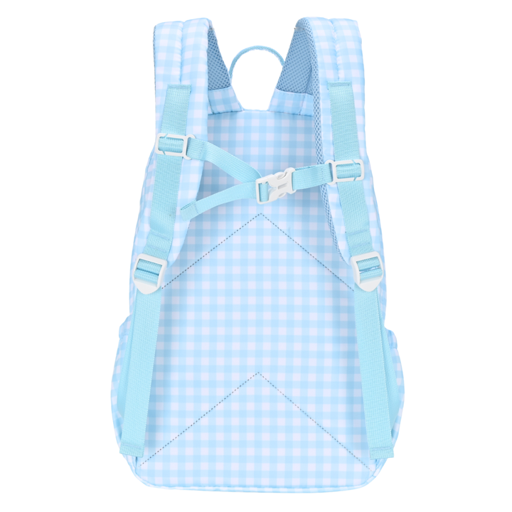 Kinnder Junior Kindy/School Backpack - Blue Gingham