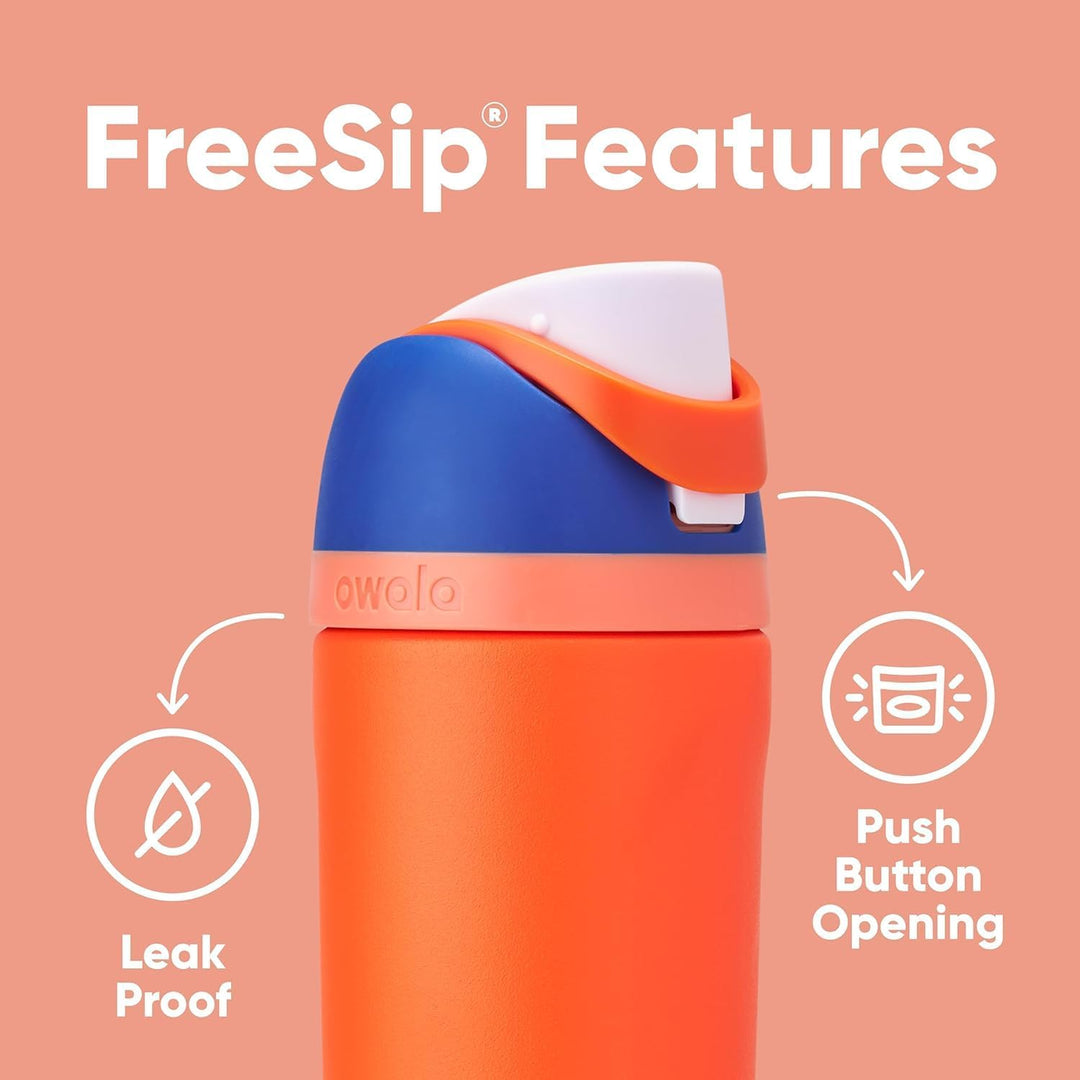 Owala Kids' Insulated FreeSip Drink Bottle - 475ml - Blue Citrus